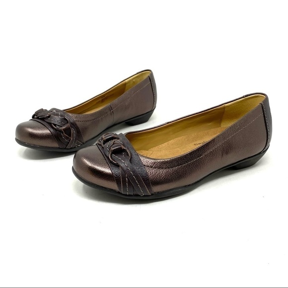 Softspots Posie Copper leather flats - Picture 2 of 7